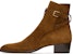 Saint Laurent Wyatt 'Coklat Suede Buckle' 7547330LI002330