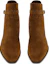 Shop Saint Laurent Wyatt ''Fibbia in Pelle Scamosciata Marrone'' 7547330LI002330