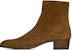 Saint Laurent Wyatt 'Zip Suede Coklat' 6491031NZ002635
