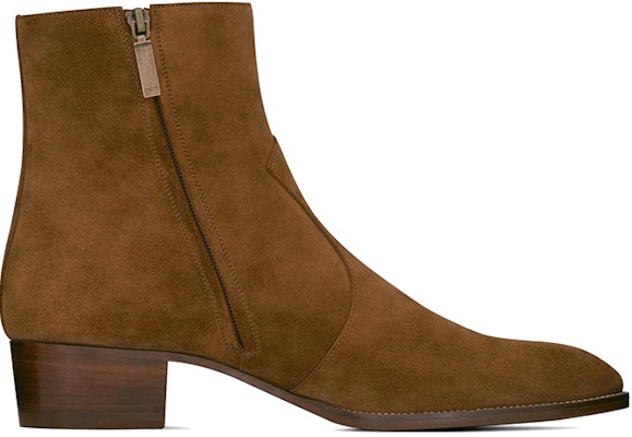 Saint Laurent Wyatt 'Brown Suede Zip' 6491031NZ002635 Order Saint Laurent Wyatt 'Brown Suede Zip' 6491031NZ002635