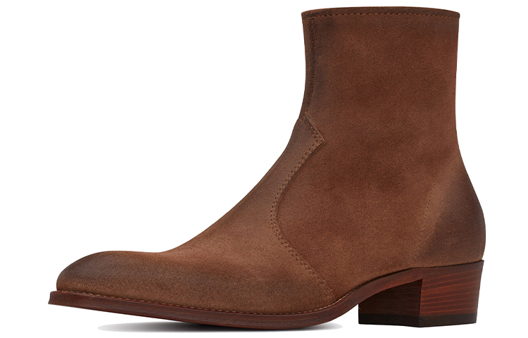 Lookbook Saint Laurent Wyatt 'Kulit Coklat Retro Zip' 66928525T002749