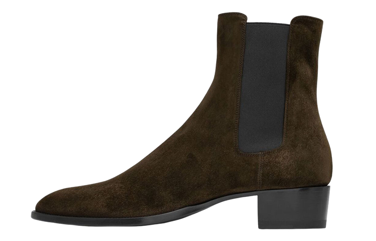 Saint Laurent Wyatt Chelsea Boot 'Brown Suede' 6341940LI003415