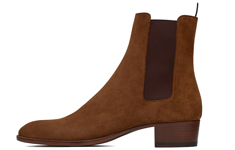 Saint Laurent Wyatt Chelsea Boot 'Brown Suede' 6341941NZ002635