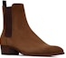 Lookbook Saint Laurent Wyatt Chelsea Boot 'Suede Coklat' 6341941NZ002635