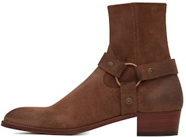 Saint Laurent Wyatt Harness Ankle Boots 'Brown' 66928425T002749 Saint Laurent Wyatt Harness Ankle Boots 'Brown' 66928425T002749