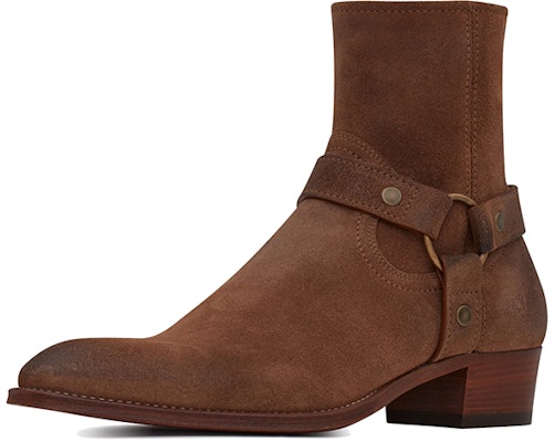 Saint Laurent Wyatt 'Coklat Vintage Suede Harness' 66928425T002749 Lookbook Saint Laurent Wyatt 'Coklat Vintage Suede Harness' 66928425T002749