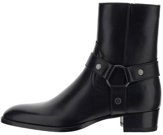 saint-laurent-wyatt-harness-boot-black