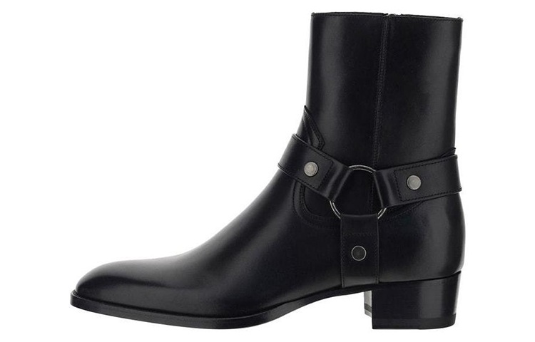 Saint Laurent Wyatt Harness Boot 'Black' 681331-1YL00-1000