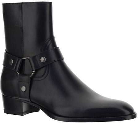 Saint Laurent Wyatt Harness Boot 'Black' 681331-1YL00-1000 Lookbook Saint Laurent Wyatt Harness Boot 'Black' 681331-1YL00-1000