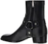 Shop Saint Laurent Stivali Wyatt Harness ''Nero'' 681331-1YL00-1000