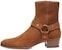 Saint Laurent Wyatt Harness Boot 'Nut' kasut but lelaki. 443190-BPN00-5710