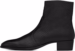 Saint Laurent Wyatt Zip Boot 'Python Black' 6304852PL001000 Saint Laurent Wyatt Zip Boot 'Python Black' 6304852PL001000
