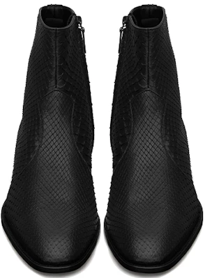 Saint Laurent Wyatt Stiefel mit Reißverschluss ''Python Schwarz'' 6304852PL001000 Shop Saint Laurent Wyatt Stiefel mit Reißverschluss ''Python Schwarz'' 6304852PL001000