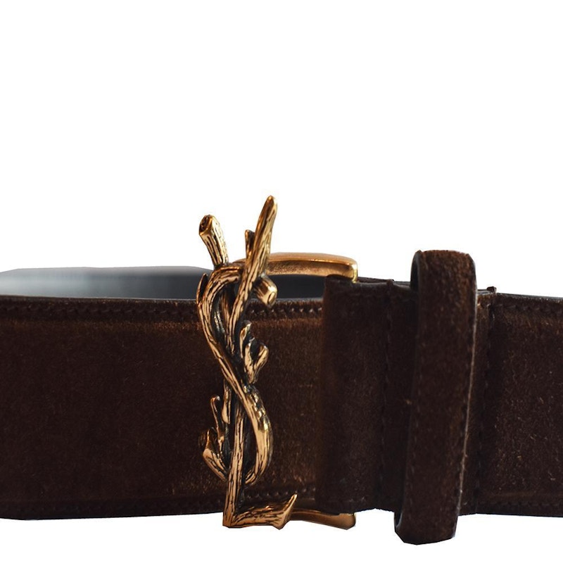 Saint Laurent YSL Belt Brown