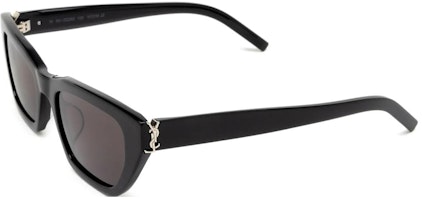 SAINT LAURENT YSL Logo Irregular Frame Black Sunglasses Unisex Couple Style. SLM127F001 SAINT LAURENT YSL Logo Irregular Frame Black Sunglasses Unisex Couple Style. SLM127F001