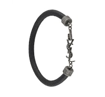 Saint Laurent YSL Logo Leather Bracelet Unisex Couple Style Black. 6073190UZ0D1000 Saint Laurent YSL Logo Leather Bracelet Unisex Couple Style Black. 6073190UZ0D1000