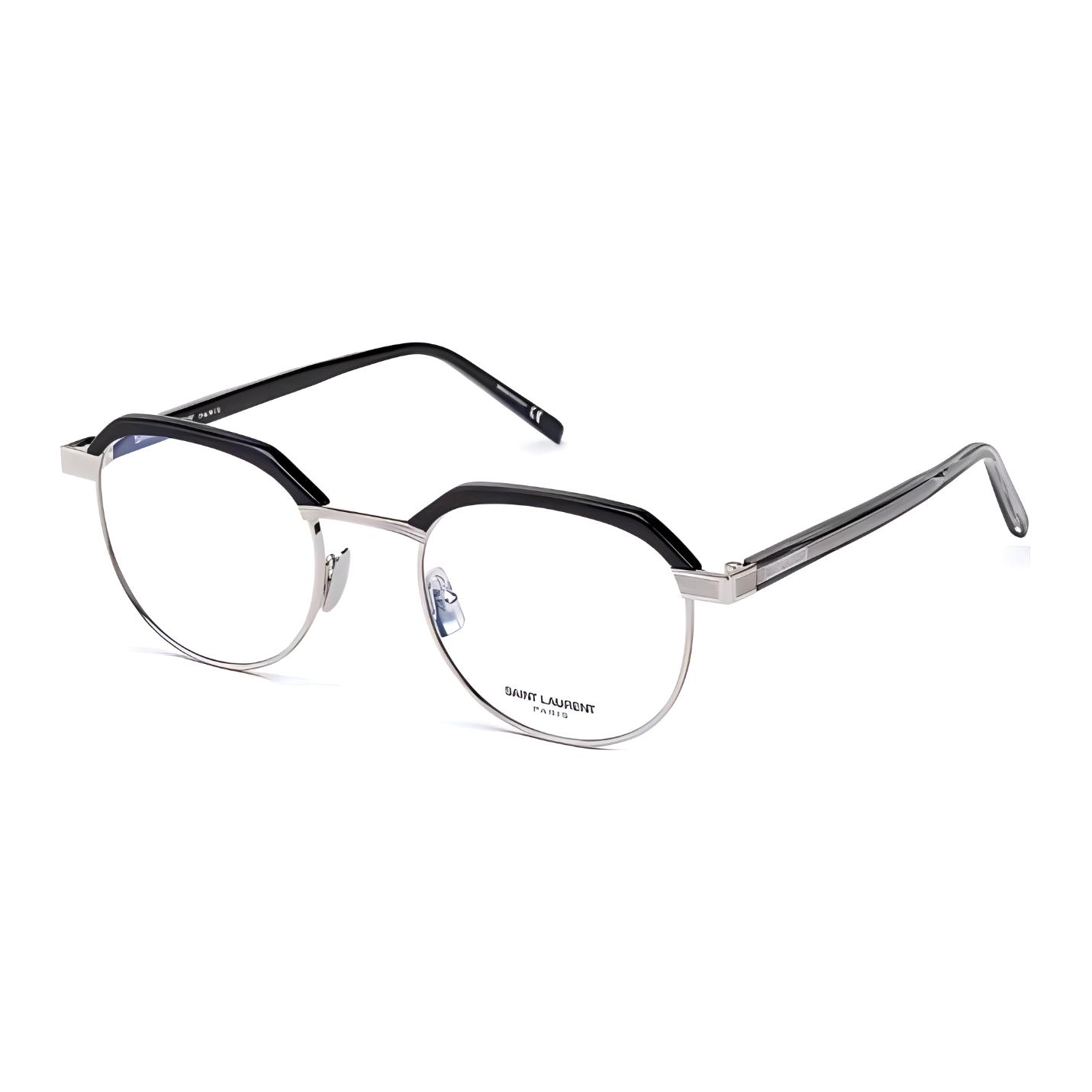 SAINT LAURENT YSL Vintage Half-Frame Round Optical Glasses Unisex SL124-001