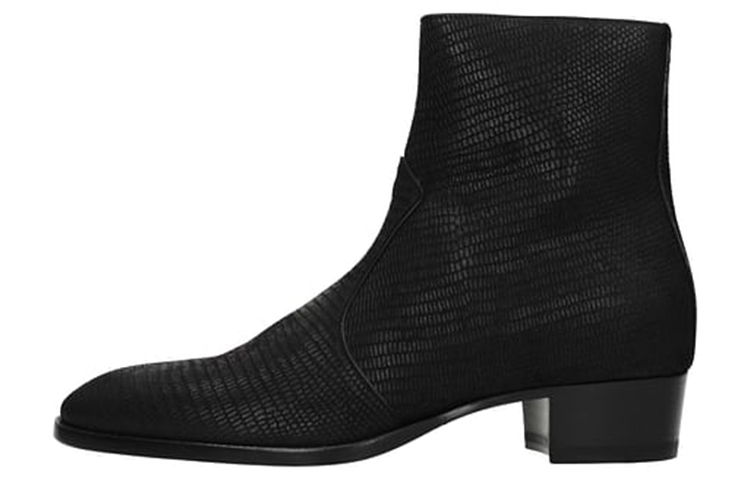 Saint Laurent Zippered Ankle Boot 'Black Suede' 6304861YO001000