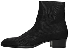 Saint Laurent Zippered Ankle Boot 'Black Suede' 6304861YO001000 Saint Laurent Zippered Ankle Boot 'Black Suede' 6304861YO001000