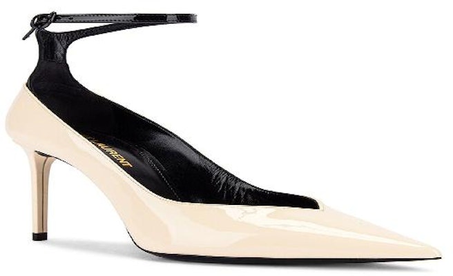 Saint Laurent Zoe 85 Patent Leather Pumps 'Light Brown Ankle Strap' ZOEANKLESTRAPWH Lookbook Saint Laurent Zoe 85 Patent Leather Pumps 'Light Brown Ankle Strap' ZOEANKLESTRAPWH