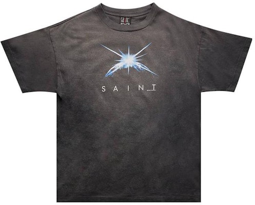 SAINT Mxxxxxx 黑色圓領休閒直版短袖T恤 SM-S23-0000-005 Order SAINT Mxxxxxx 黑色圓領休閒直版短袖T恤 SM-S23-0000-005