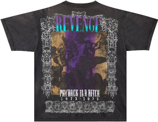 SAINT Mxxxxxx 黑色圖案印花寬鬆版型圓領T恤 SM-S23-0000-085 Lookbook SAINT Mxxxxxx 黑色圖案印花寬鬆版型圓領T恤 SM-S23-0000-085