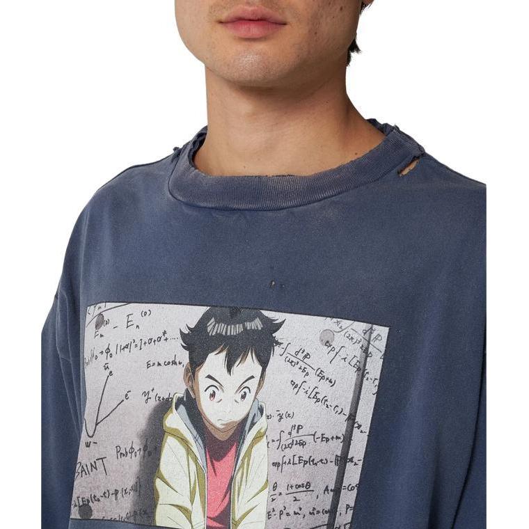 Details for SAINT Mxxxxxx 藍色寬鬆版型圓領短袖T恤 SM-YS1-0000-C29