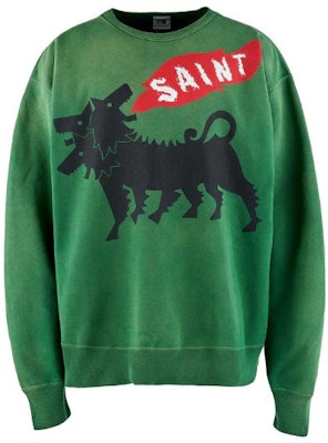 SAINT Mxxxxxx Crewneck Pullover Lengan Panjang T-Shirt Corak Haiwan SM-A23-0000-021 Buy SAINT Mxxxxxx Crewneck Pullover Lengan Panjang T-Shirt Corak Haiwan SM-A23-0000-021