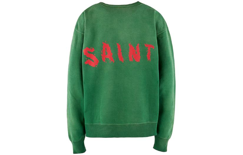 Lookbook SAINT Mxxxxxx Crewneck Pullover Lengan Panjang T-Shirt Corak Haiwan SM-A23-0000-021