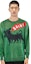 Shop SAINT Mxxxxxx Crewneck Pullover Lengan Panjang T-Shirt Corak Haiwan SM-A23-0000-021