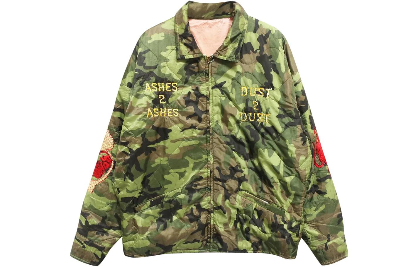SAINT Mxxxxxx Camo Embroidered Letter Long Sleeve Jacket Men’s Camo Green SM-A22-0000-036
