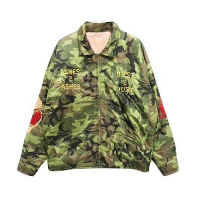 SAINT Mxxxxxx Camo Embroidered Letter Long Sleeve Jacket Men’s Camo Green SM-A22-0000-036