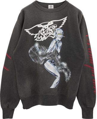 SAINT Mxxxxxx 卡通印花圓領套頭衛衣 黑色 (). SM22S-074-01 Buy SAINT Mxxxxxx 卡通印花圓領套頭衛衣 黑色 (). SM22S-074-01