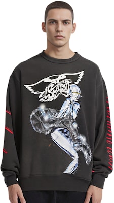 SAINT Mxxxxxx 卡通印花圓領套頭衛衣 黑色 (). SM22S-074-01 Shop SAINT Mxxxxxx 卡通印花圓領套頭衛衣 黑色 (). SM22S-074-01