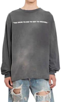 SAINT Mxxxxxx Colorblock Letter Print Crewneck Sweatshirt Dark Gray SMY680000016 SAINT Mxxxxxx Colorblock Letter Print Crewneck Sweatshirt Dark Gray SMY680000016