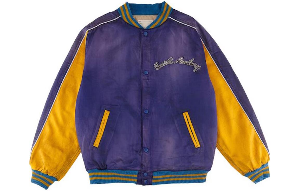 Order SAINT Mxxxxxx 拼接字母印花長袖扣子外套 拼接款式 SM-A22-0000-064