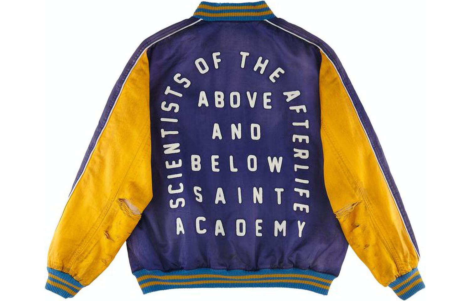 Lookbook SAINT Mxxxxxx 拼接字母印花長袖扣子外套 拼接款式 SM-A22-0000-064