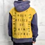 Purchase SAINT Mxxxxxx Colorblock Logo Print Hoodie Yellow - SM-A21-0000-035