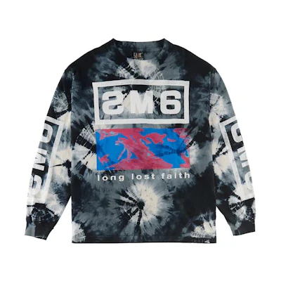 SAINT Mxxxxxx Cross Print Tie-Dye Crewneck Long Sleeve Sweatshirt Men Multicolor SM-S23-0000-038