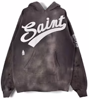 Order SAINT Mxxxxxx Distressed Logo Print Hoodie Deep Gray. SM-A21-0000-037