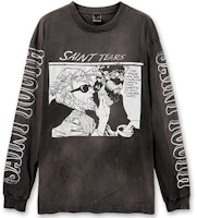SAINT Mxxxxxx FW21 Black Graphic Crewneck Long Sleeve T-Shirt Men A21-023-13 SAINT Mxxxxxx FW21 Black Graphic Crewneck Long Sleeve T-Shirt Men A21-023-13