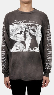 SAINT Mxxxxxx FW21 黑色圖案長袖T恤 男款 A21-023-13 Lookbook SAINT Mxxxxxx FW21 黑色圖案長袖T恤 男款 A21-023-13