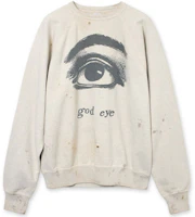 SAINT Mxxxxxx FW21 Divine Eye Graphic Pullover Sweatshirt Grey Mens SS21SM-021-11 SAINT Mxxxxxx FW21 Divine Eye Graphic Pullover Sweatshirt Grey Mens SS21SM-021-11