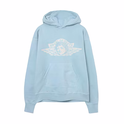 SAINT Mxxxxxx FW21 Printed Hoodie Unisex Blue SS21SM-01042-91