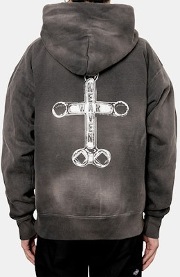 SAINT Mxxxxxx FW21 復古印花連帽衫 灰色 A21-036-13 Shop SAINT Mxxxxxx FW21 復古印花連帽衫 灰色 A21-036-13