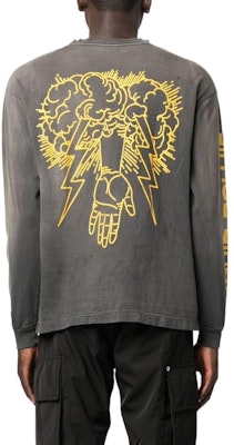 SAINT Mxxxxxx FW22 灰色圖案印花長袖休閒T恤 SMA220000075BLK Purchase SAINT Mxxxxxx FW22 灰色圖案印花長袖休閒T恤 SMA220000075BLK