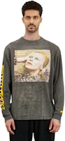 Details for SAINT Mxxxxxx FW22 灰色圖案印花長袖休閒T恤 SMA220000075BLK