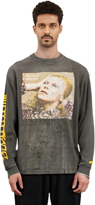 SAINT Mxxxxxx FW22 灰色圖案印花長袖休閒T恤 SMA220000075BLK Details for SAINT Mxxxxxx FW22 灰色圖案印花長袖休閒T恤 SMA220000075BLK