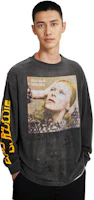 Cheap SAINT Mxxxxxx FW22 灰色圖案印花長袖休閒T恤 SMA220000075BLK