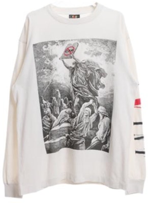 SAINT Mxxxxxx FW22 圖案長袖白色圓領男士T恤 SM-S22-0000-069 Order SAINT Mxxxxxx FW22 圖案長袖白色圓領男士T恤 SM-S22-0000-069